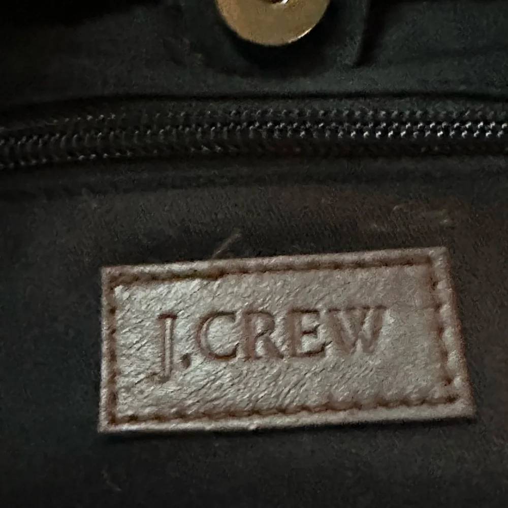 J Crew Black Woven Straw Bag Dual round wooden handles Large Bag Fully Lined